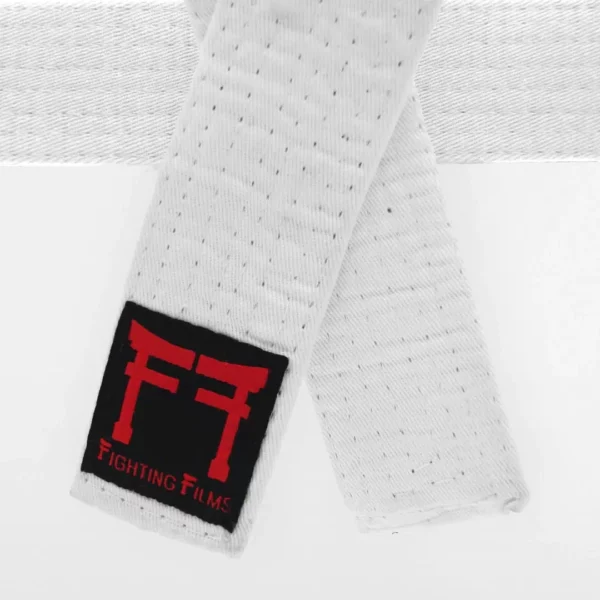 Ceinture blanche de judo brodé